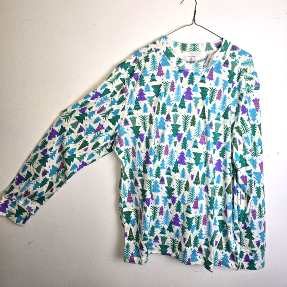 Christmas Tree Print Pajamas Adults New XXL Unisex - Picture 4 of 15